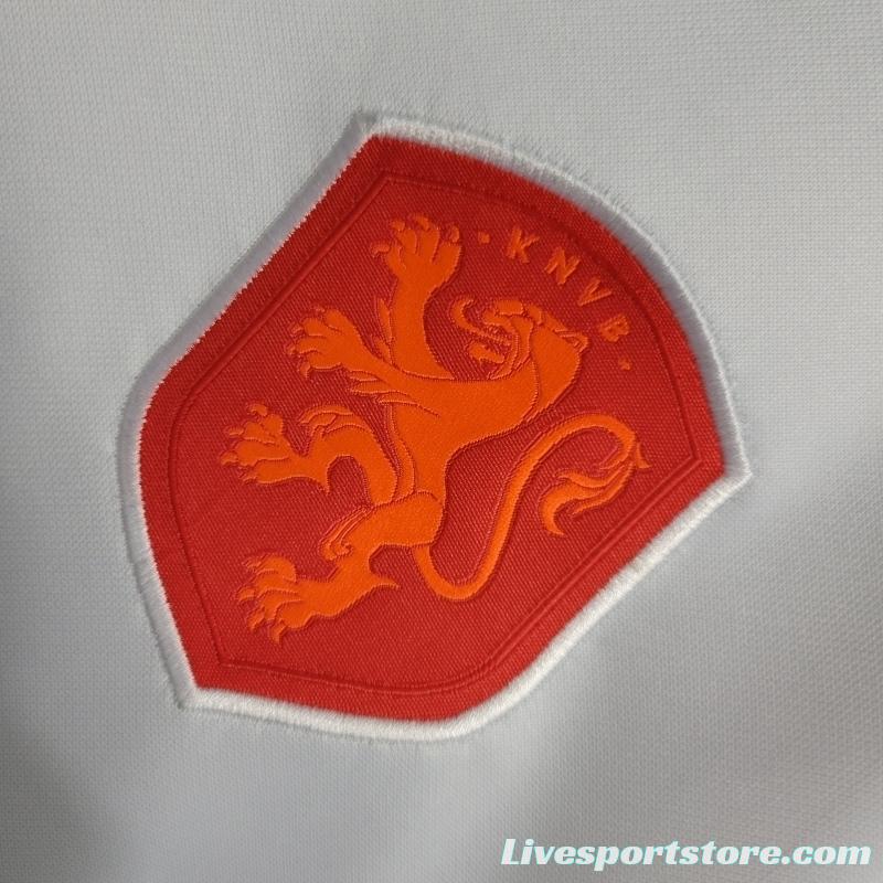 2022 Women's Netherlands Away Soccer Jersey