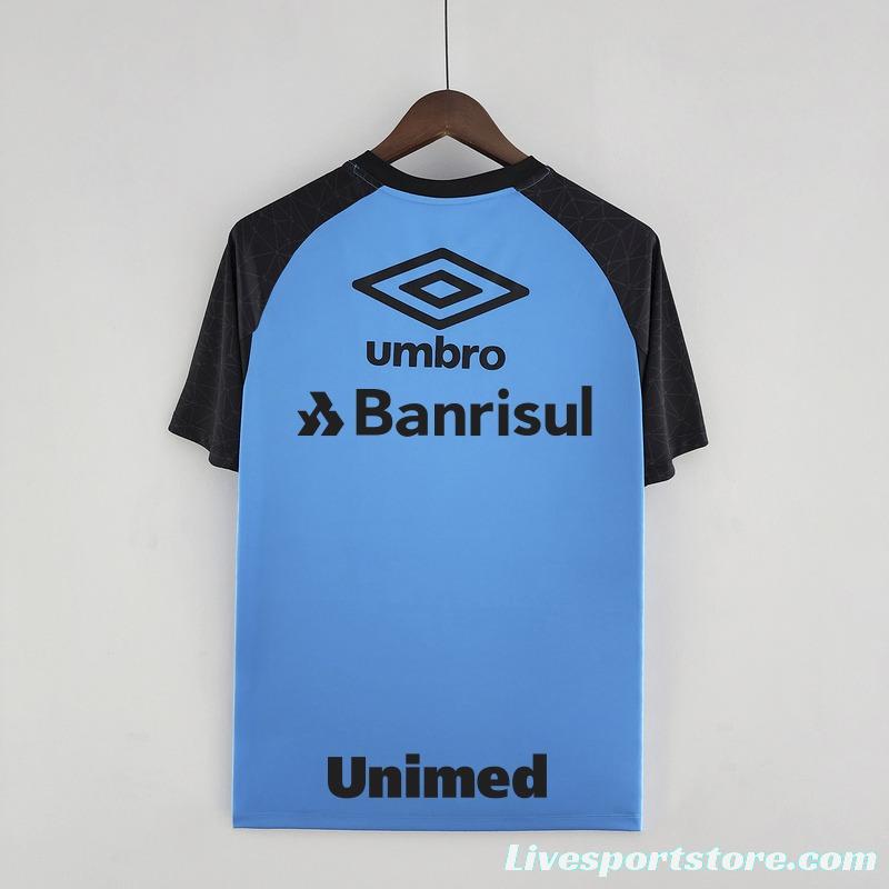 22/23 Gremio Training Jersey Blue With Full Sponsors