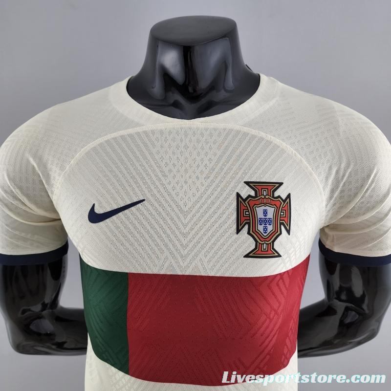 Player Version 2022 Portugal Away Soccer Jersey