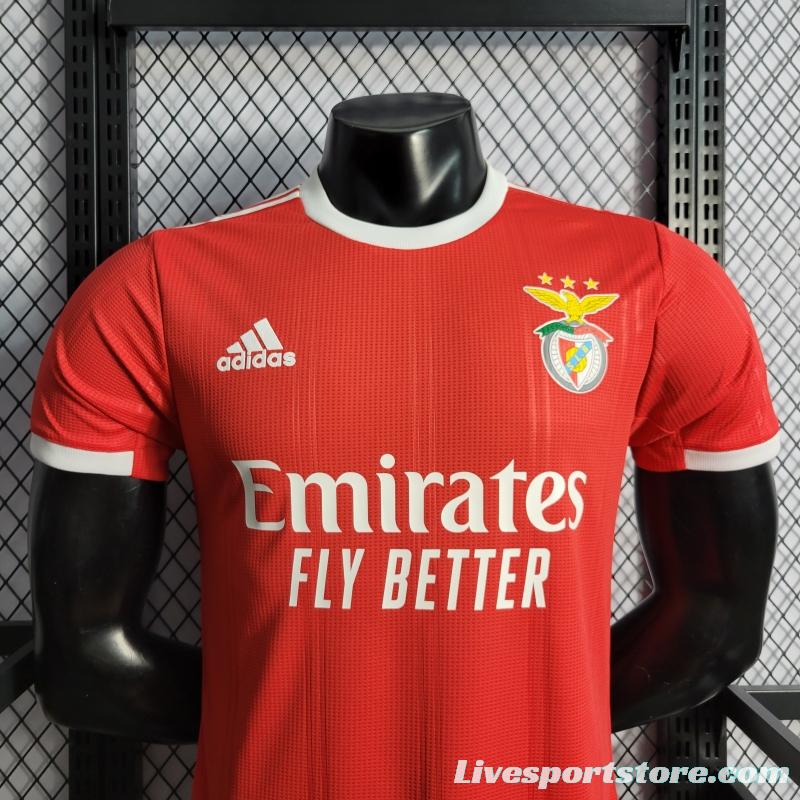 22/23 Player Version Benfica Home Soccer Jersey