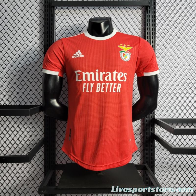 22/23 Player Version Benfica Home Soccer Jersey