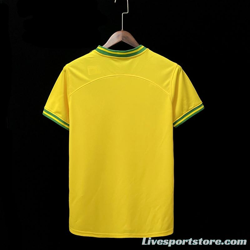 2022 Brazil Black Concept Yellow Jersey