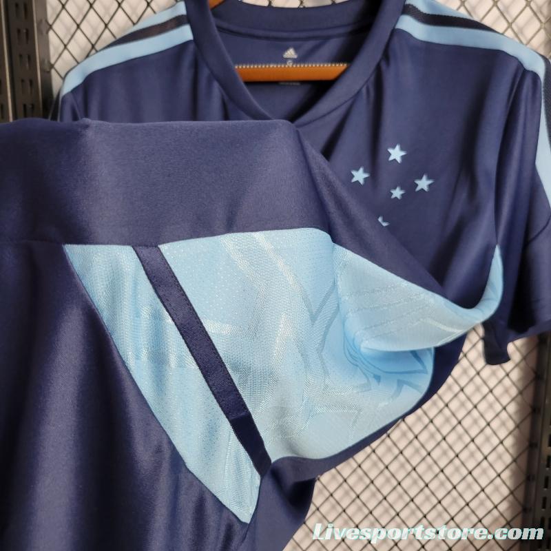 22/23 Cruzeiro Training Jersey Blue Jersey