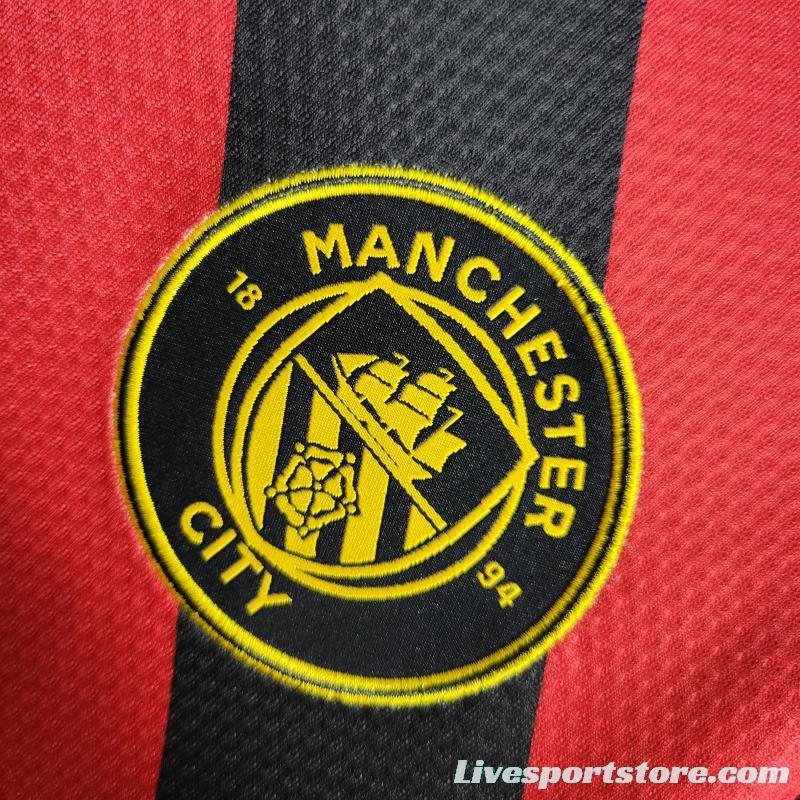 22/23 Long Sleeves Manchester City Away Soccer Jersey