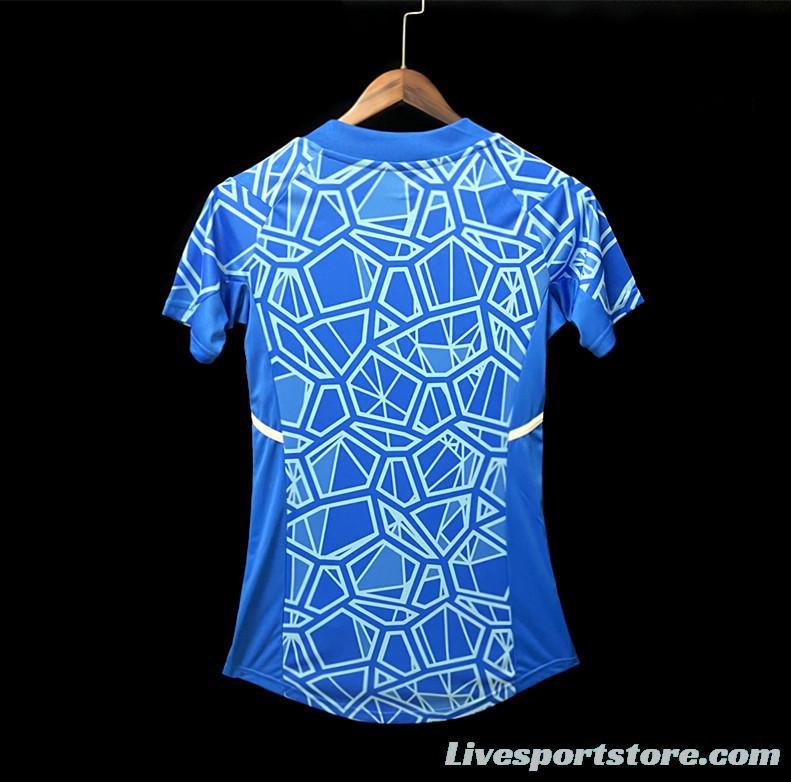 22/23 Woman Flamengo Blue Goalkeeper Jersey