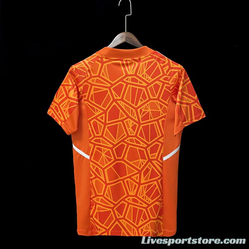 22/23 Cruzeiro Goalkeeper Orange Jersey