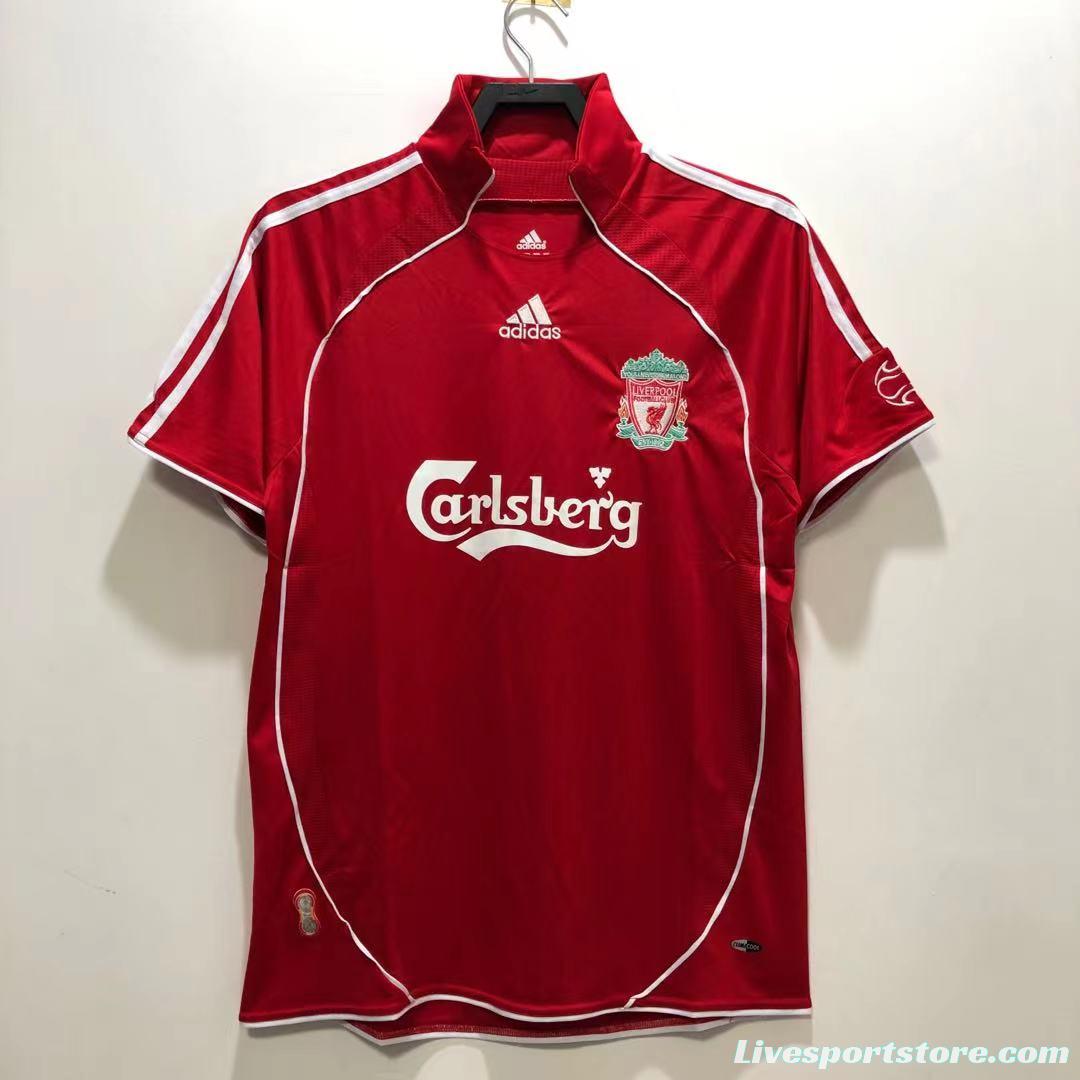 Retro 06/08 Liverpool Home Soccer Jersey