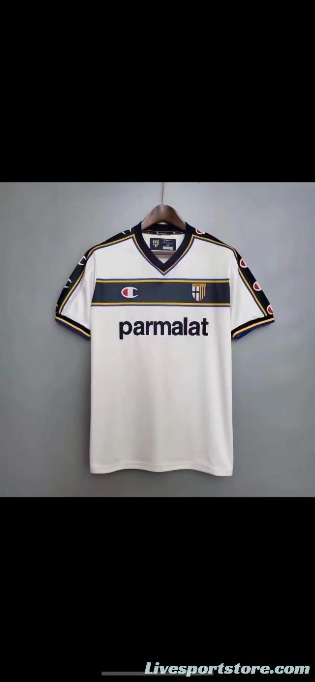 Retro 02/03 Parma Away Soccer Jersey