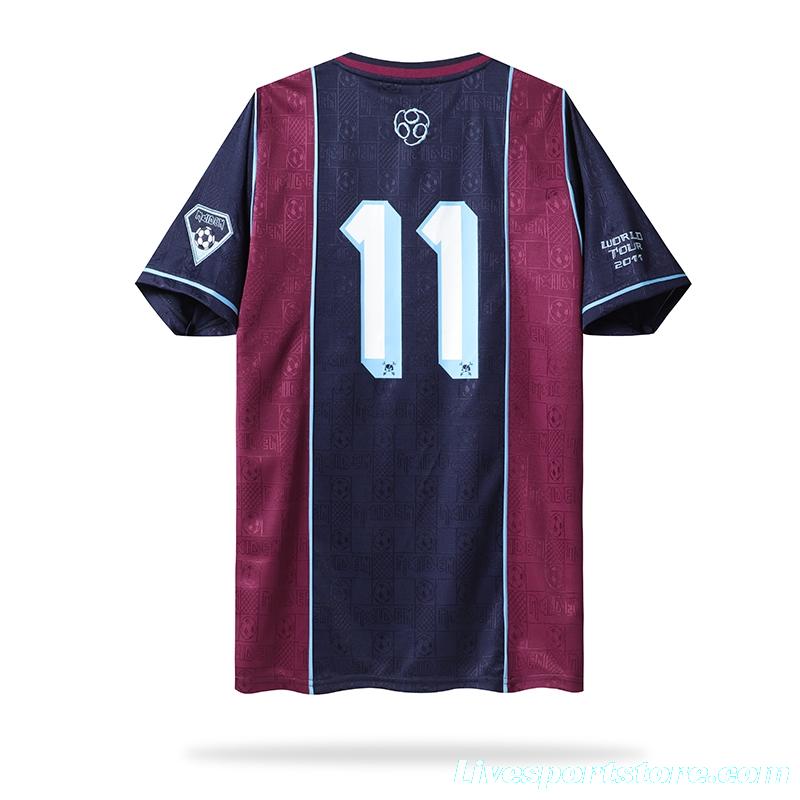 Retro 2011 West Ham United x Iron Maiden Home Jersey