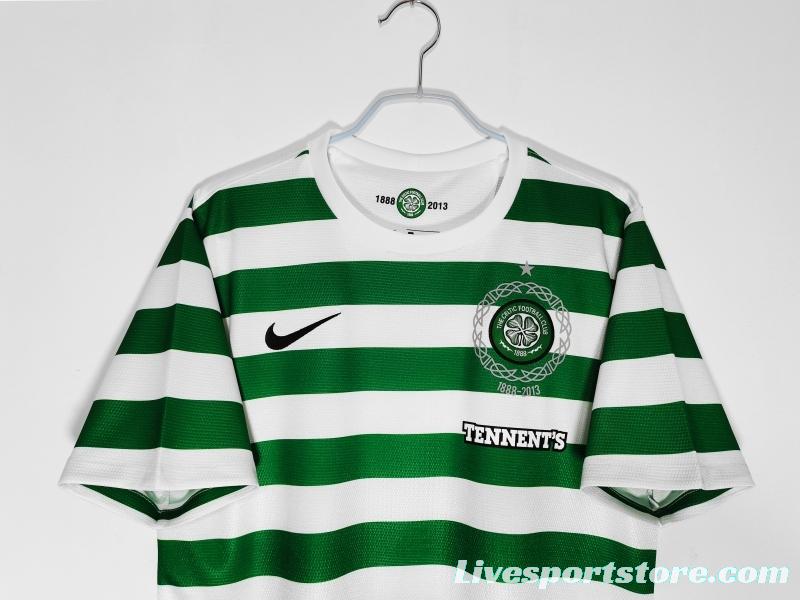 Retro 2012/13 Celtic Home 125th Anniversary Soccer Jersey