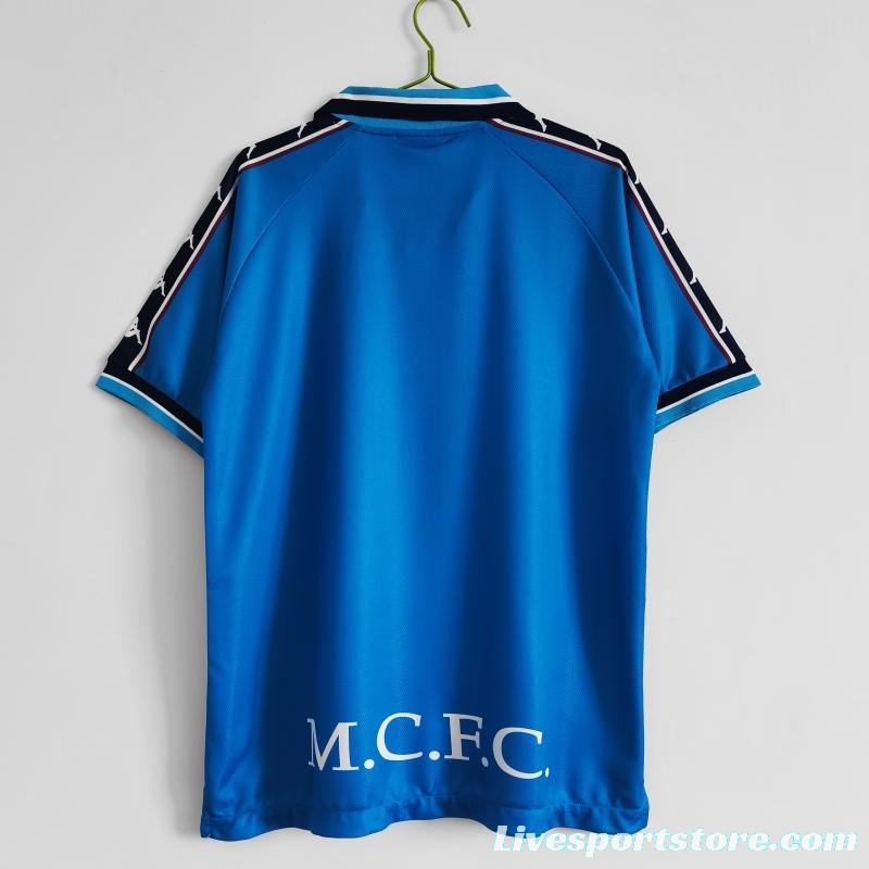 Retro 1997/99 Manchester City Home Soccer Jersey