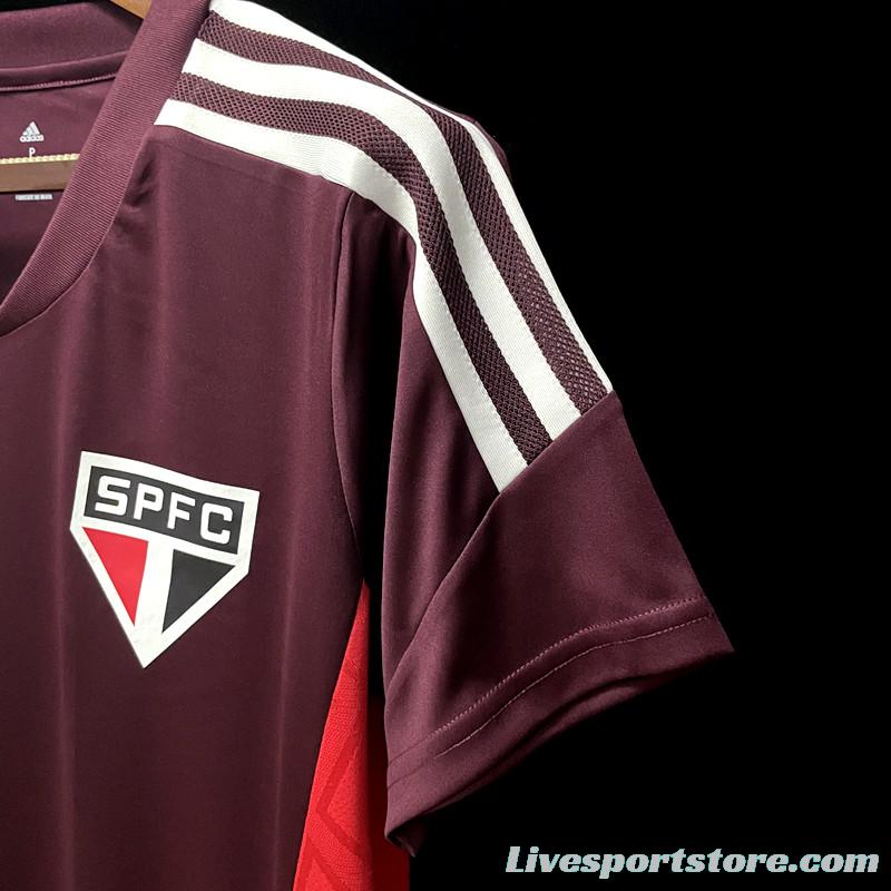 22/23 Sao Paulo Maroon Training Jersey