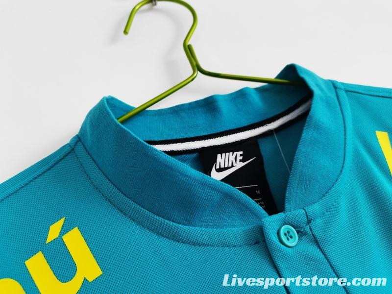 Retro 2021 Brazil Blue Training POLO Shirt