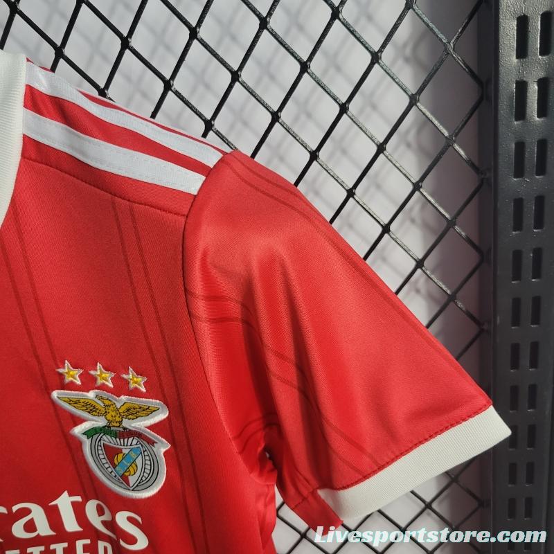 22/23 Kids Benfica Home Soccer Jersey