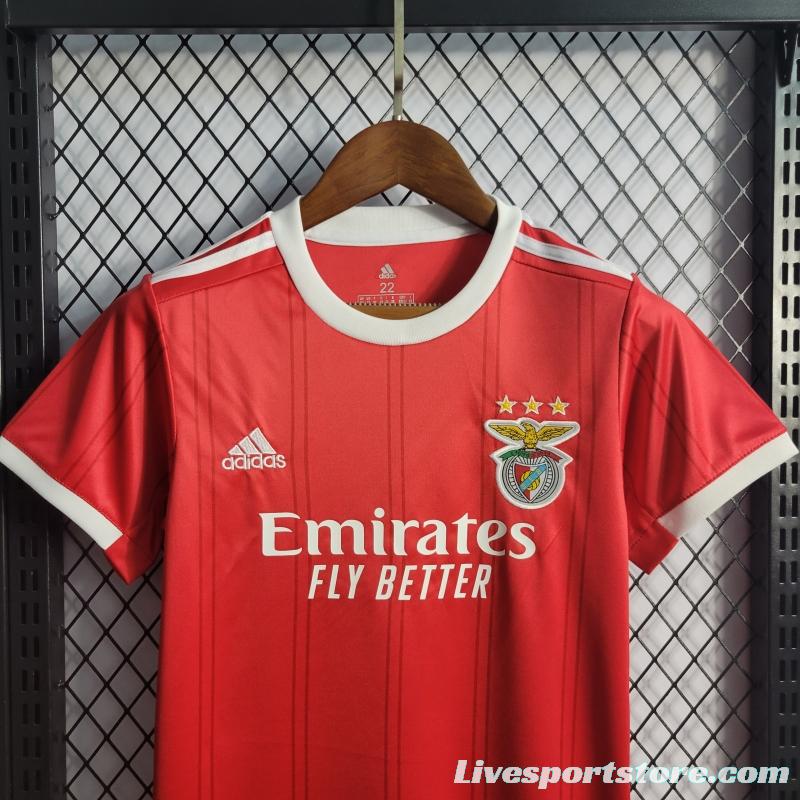 22/23 Kids Benfica Home Soccer Jersey