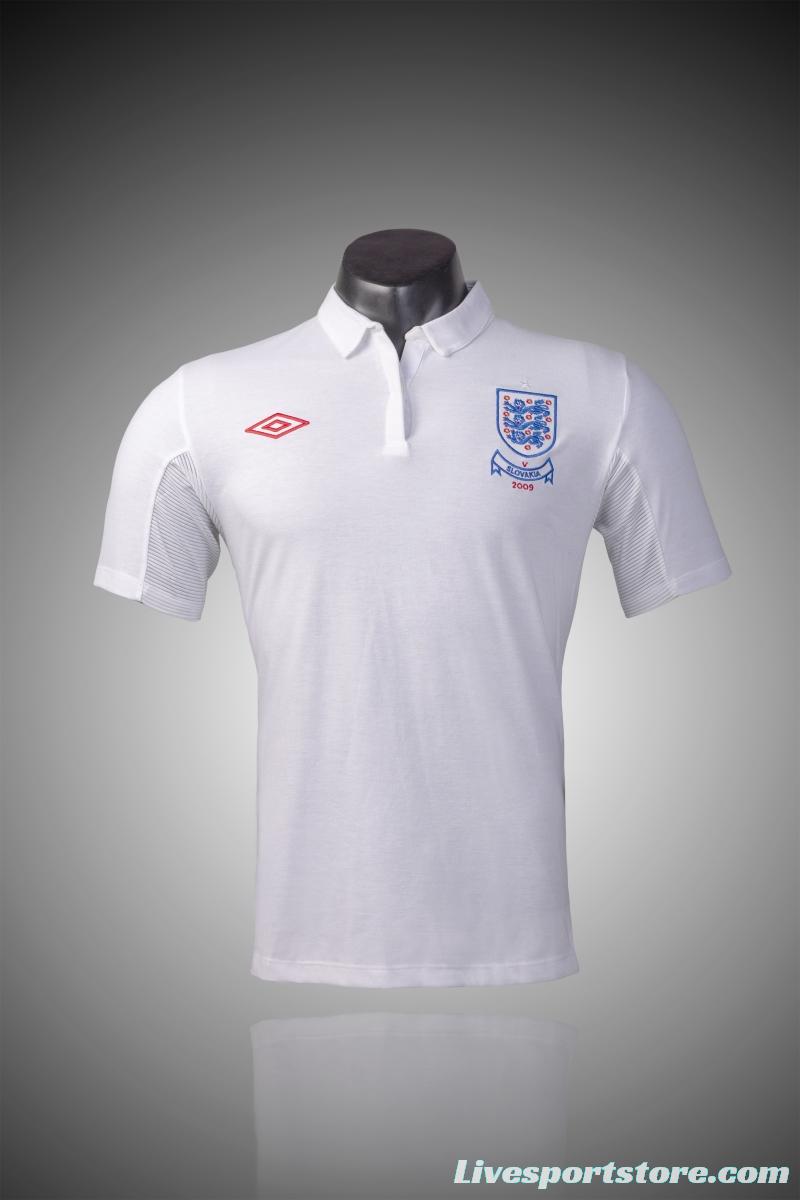 Retro 2010 England Home Soccer Jersey