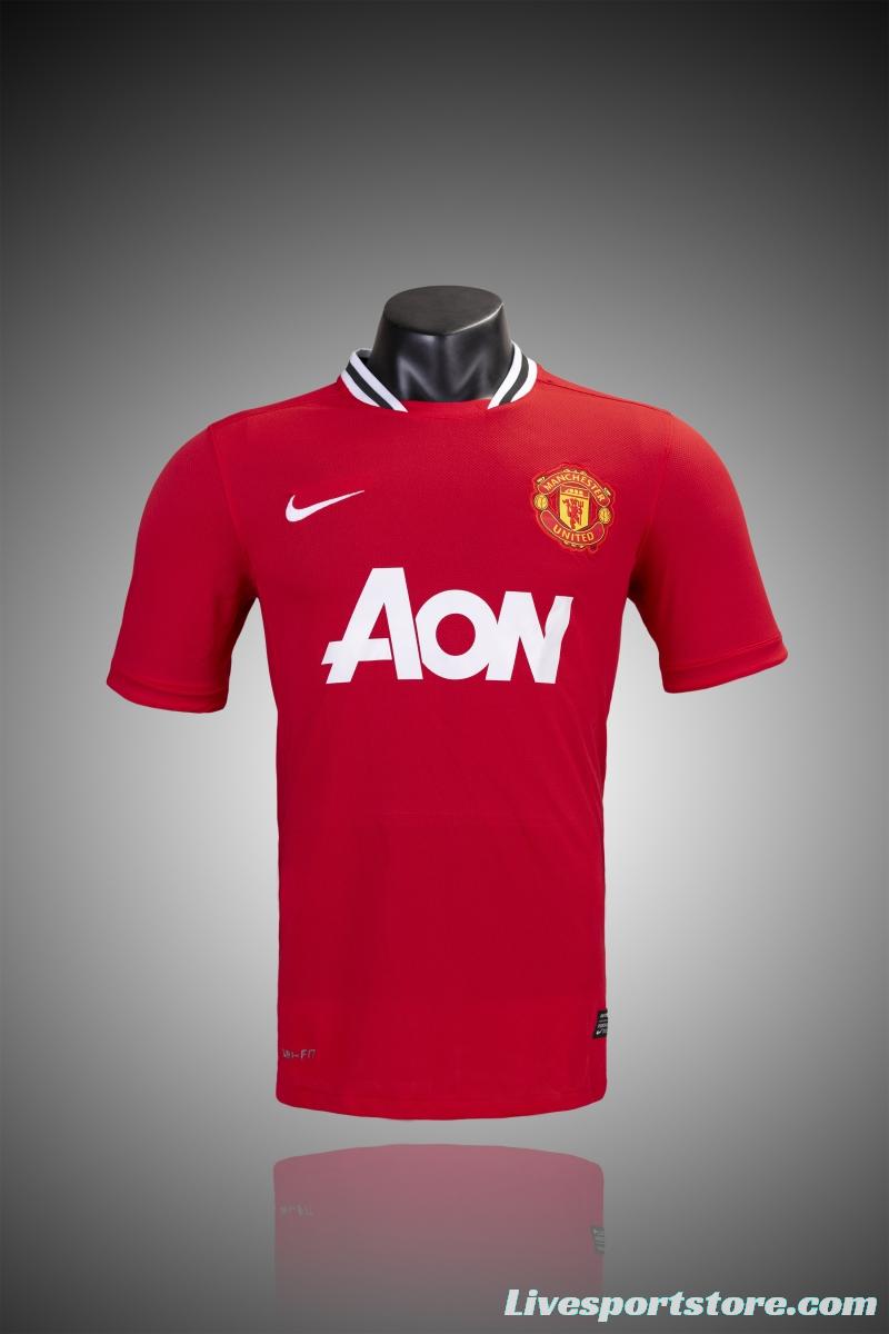 RETRO 11/12Manchester United Home Soccer Jersey