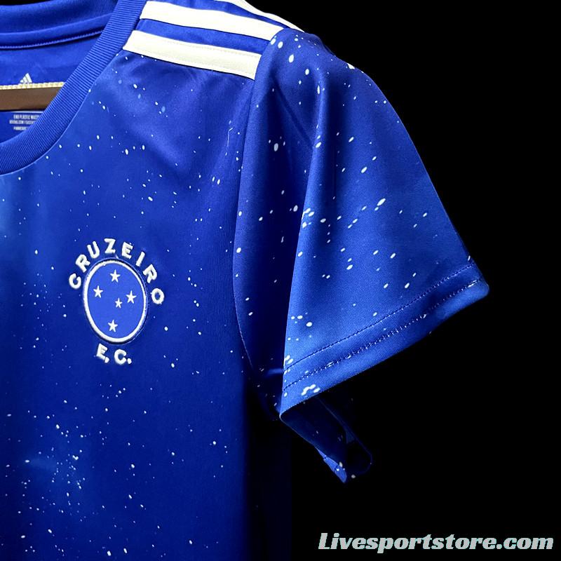 22/23 Cruzeiro Home Woman Soccer Jersey