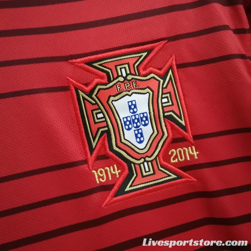 Retro 2014 Portugal Home Soccer Jersey