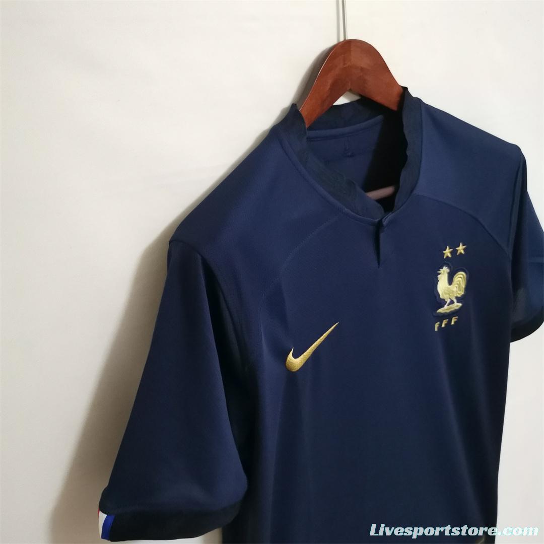 2022 France Home Soccer Jersey