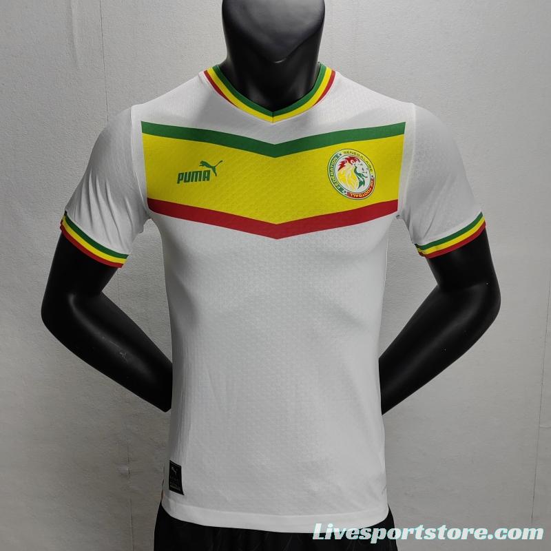 Player Version 2022 Senegal Home Soccer Jersey