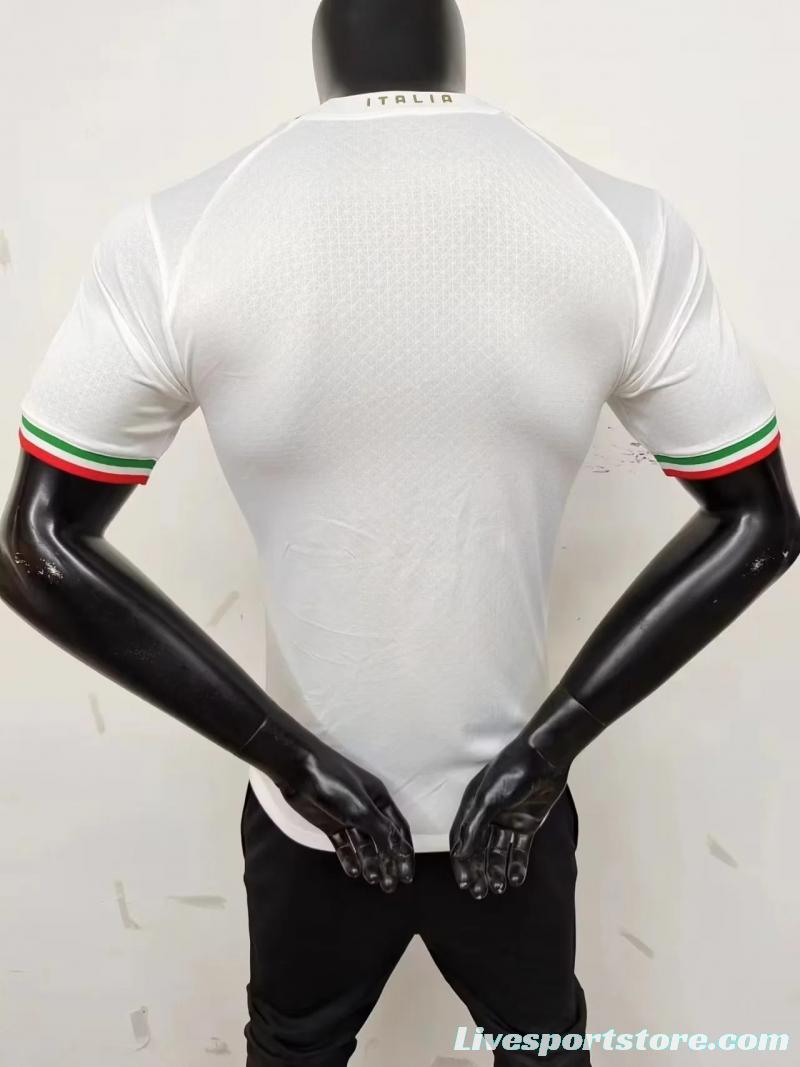 Player Version 2022 Italy Away Soccer Jersey