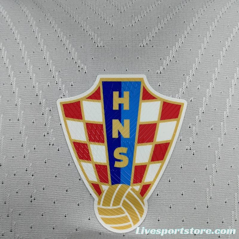 Player Version 2022 Croatia Home Soccer Jersey