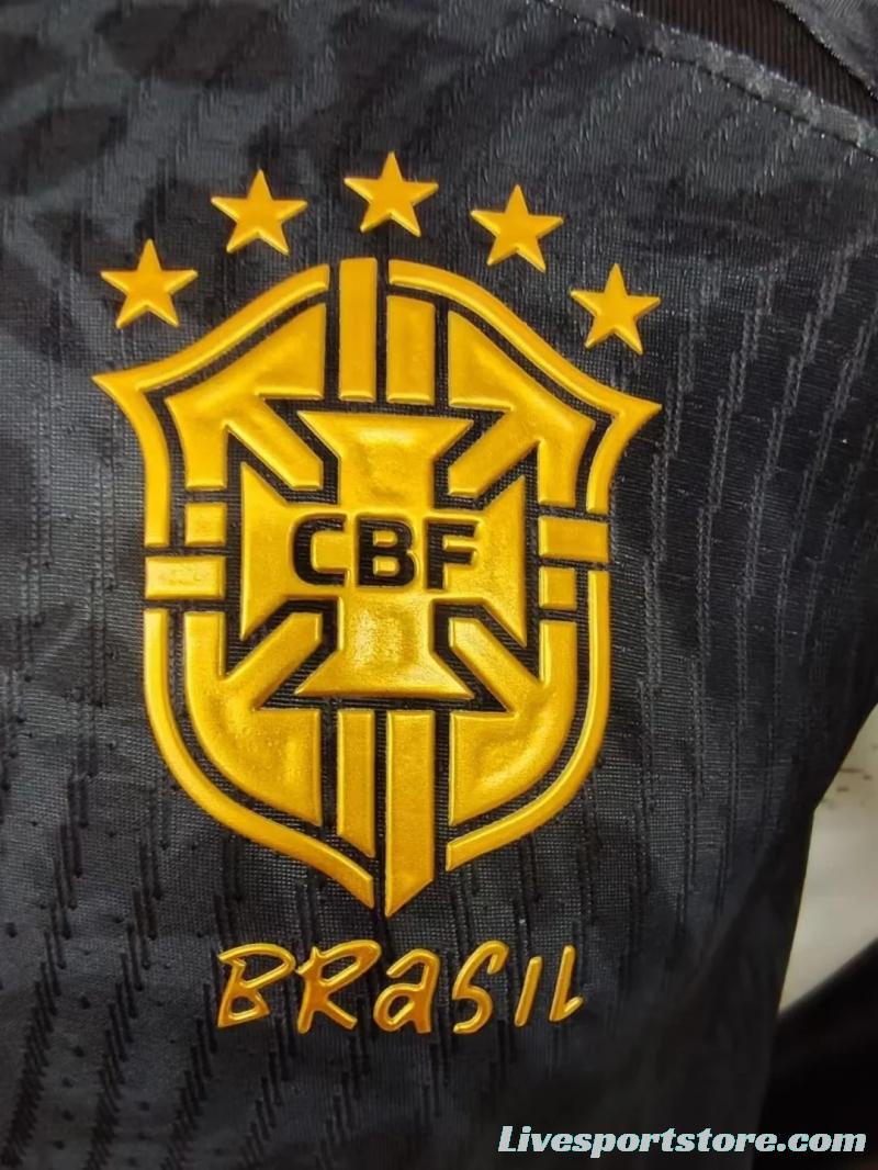 2022 Brazil Black Special Version Soccer Jersey