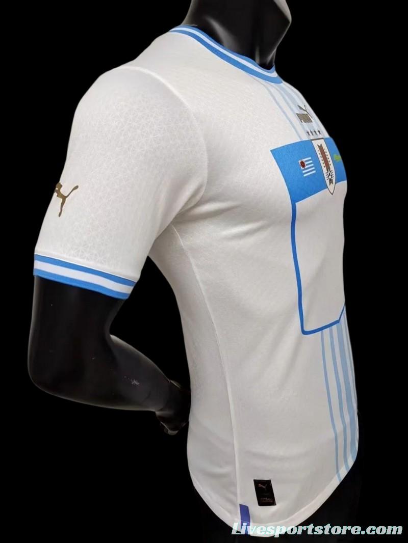 Player Version 2022 Uruguay Home Soccer Jersey