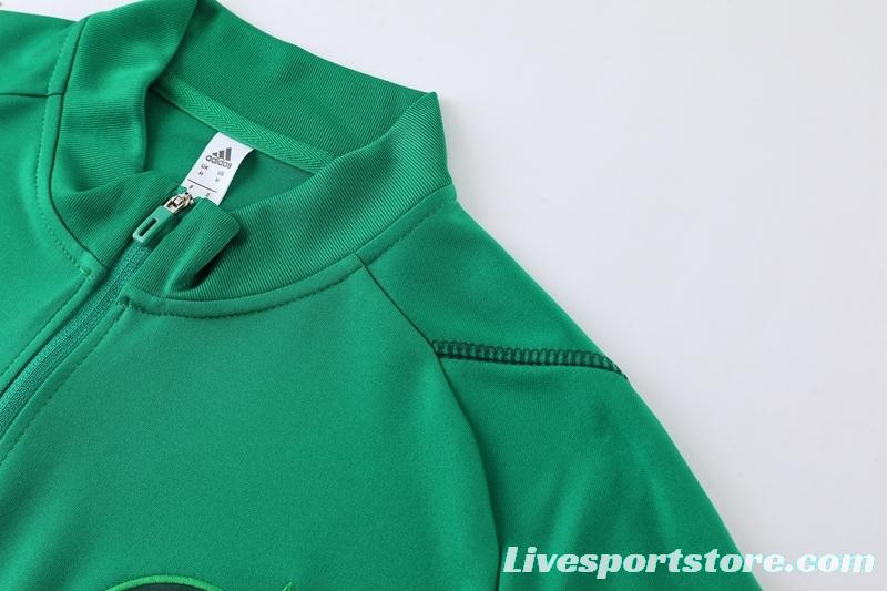 2022 Mexico Green Full Zipper Tracksuit