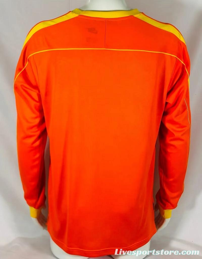 Retro 1998 Brazil Goalkeeper Orange Jersey