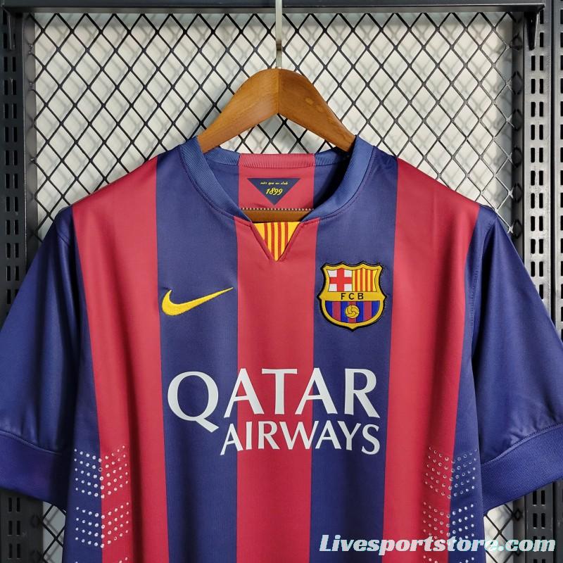 Retro 2014/15 Barcelona Home Jersey