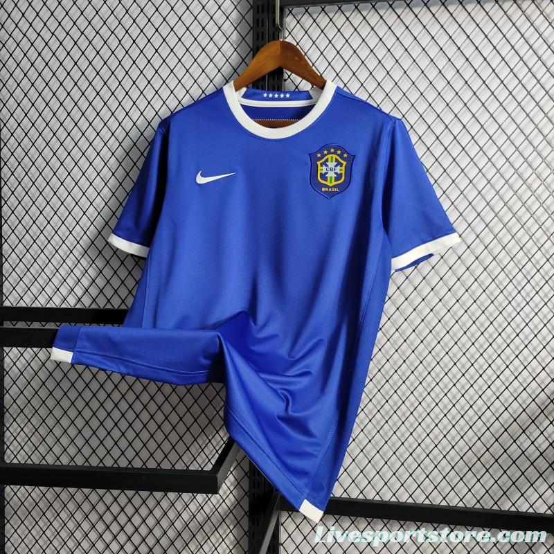 Retro 2006 Brazil Away Blue Jersey