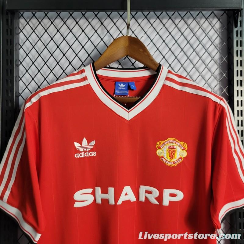 Retro 83/84 Manchester United Home Jersey