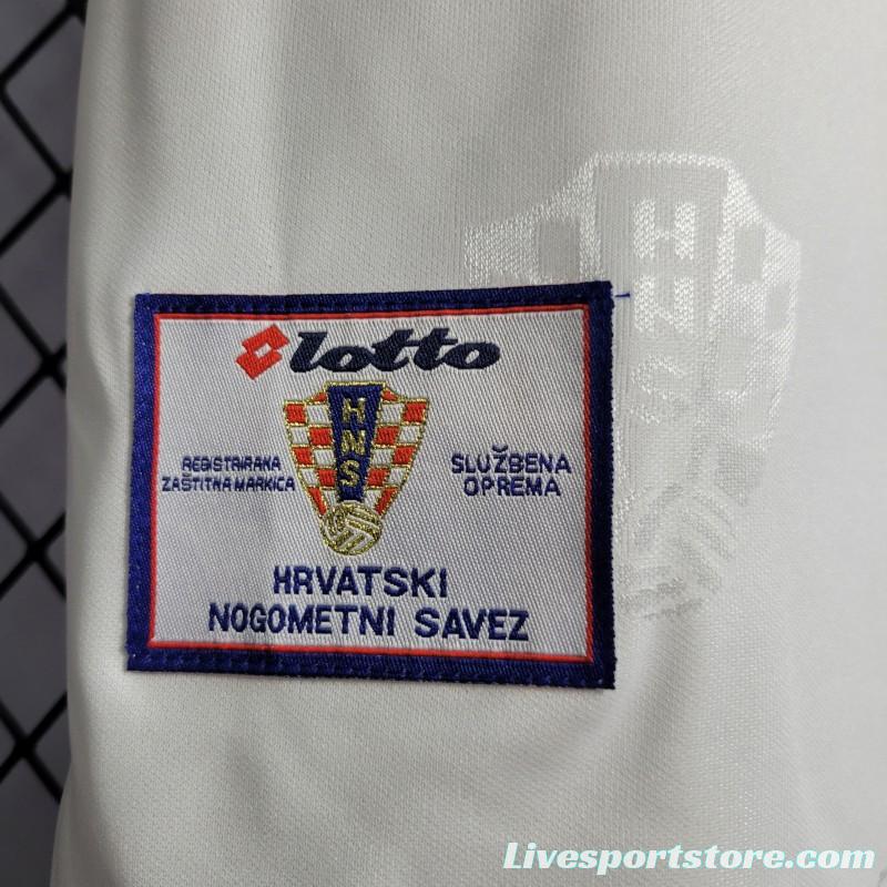 Retro 1998 Croatia Home Jersey