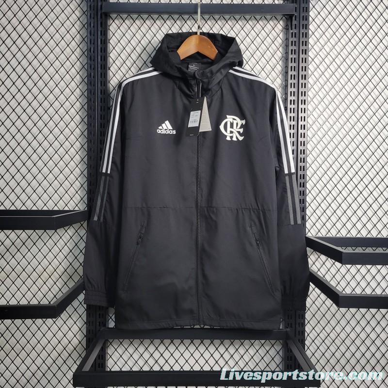 22-23 Flamengo Black Windbreaker