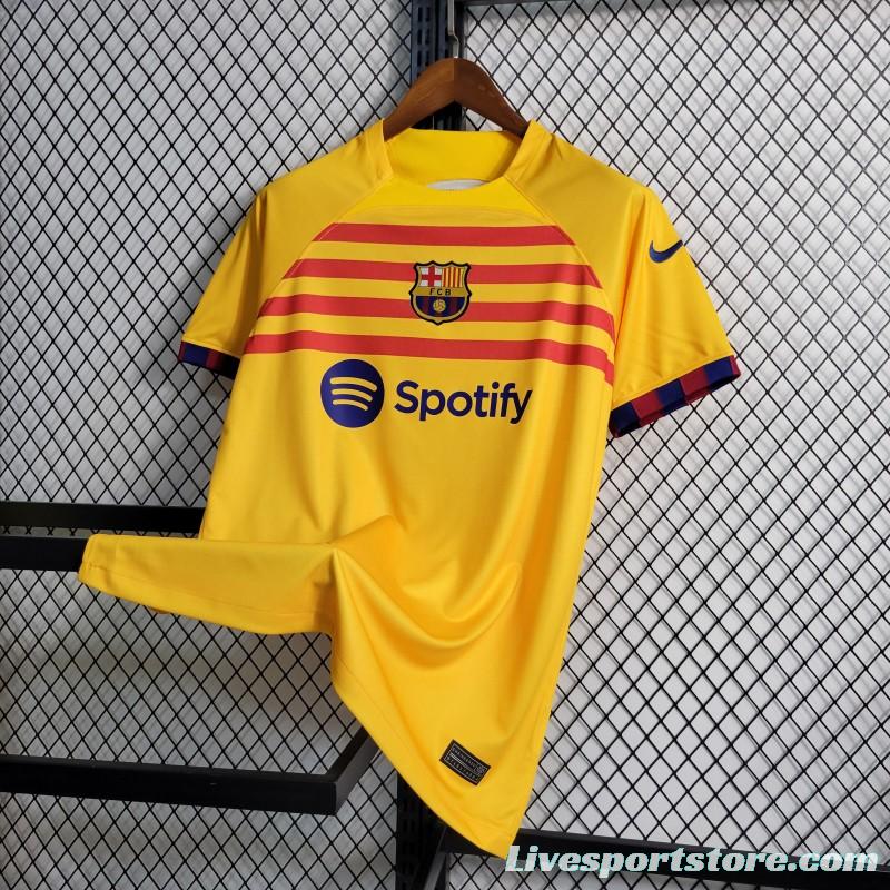 23-24 Barcelona Forth Yellow Jersey