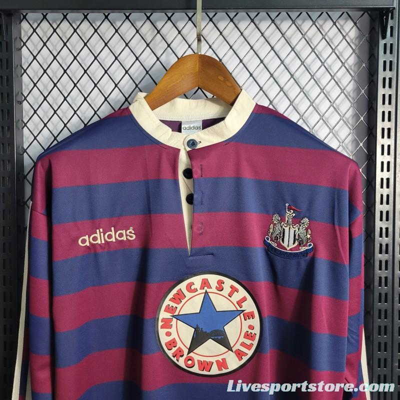 Retro1995-96 Long Sleeve Newcastle Away Soccer Jersey