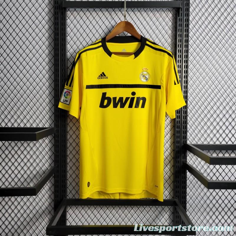 Retro 2011/12 Real Madrid Yellow Goalkeeper Jersey