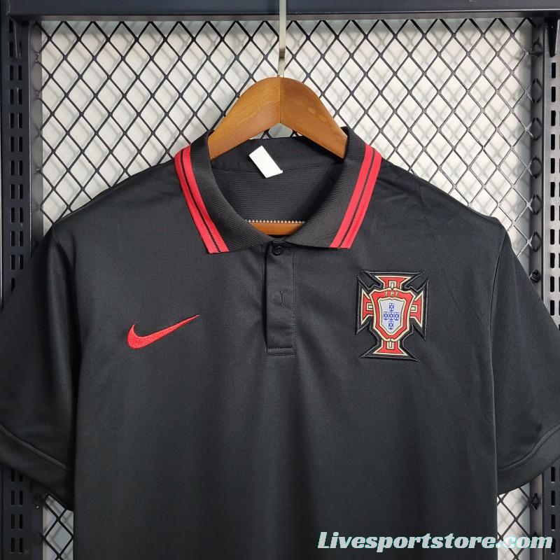 23-24 PORTUGAL BLACK POLO Jersey