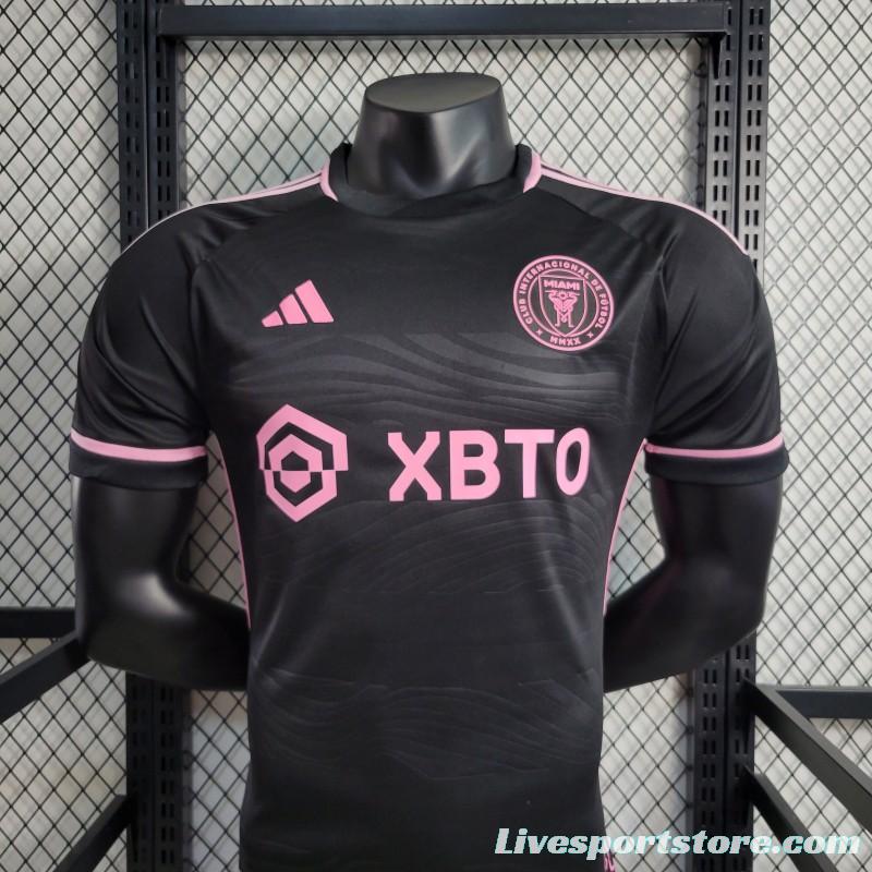 Player Version 23-24 Inter Miami Away Black Jersey