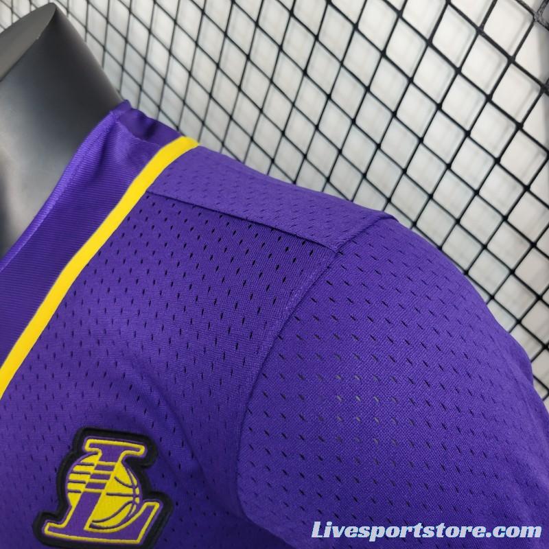 2023 NBA Lakers STATEMENT BASEBALL Purple Jersey