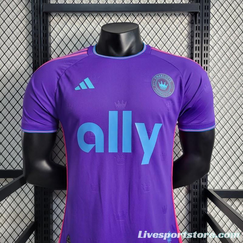 Player Version 23-24 Charlotte Away Purple Jersey