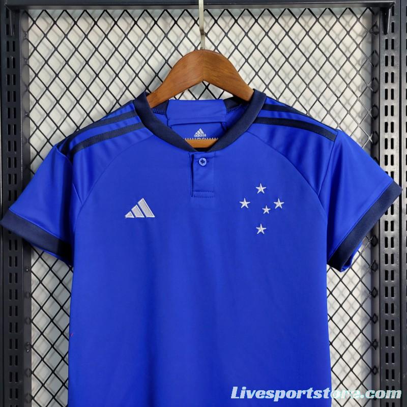 23-24 Kids Cruzeiro Home Jersey Size 16-28