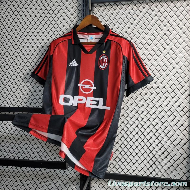 Retro 1998/99 AC Milan Home Jersey