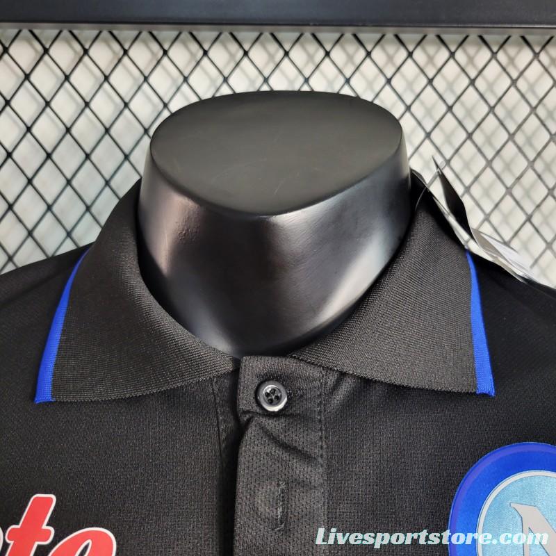 23-24 POLO Napoli Black  Polo Jersey