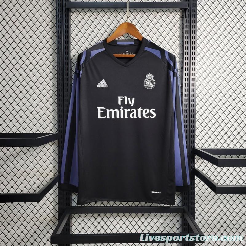 Retro16-17 Real Madrid Third Long Sleeve Jersey