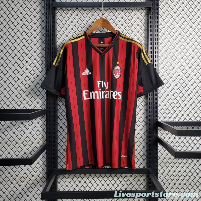 Retro 2013-14 AC Milan Home Jersey