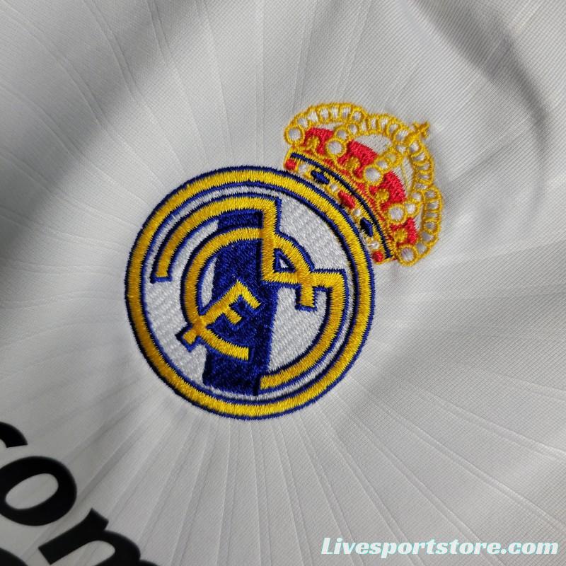 Retro Long Sleeve 10-11 Real Madrid Home Jersey