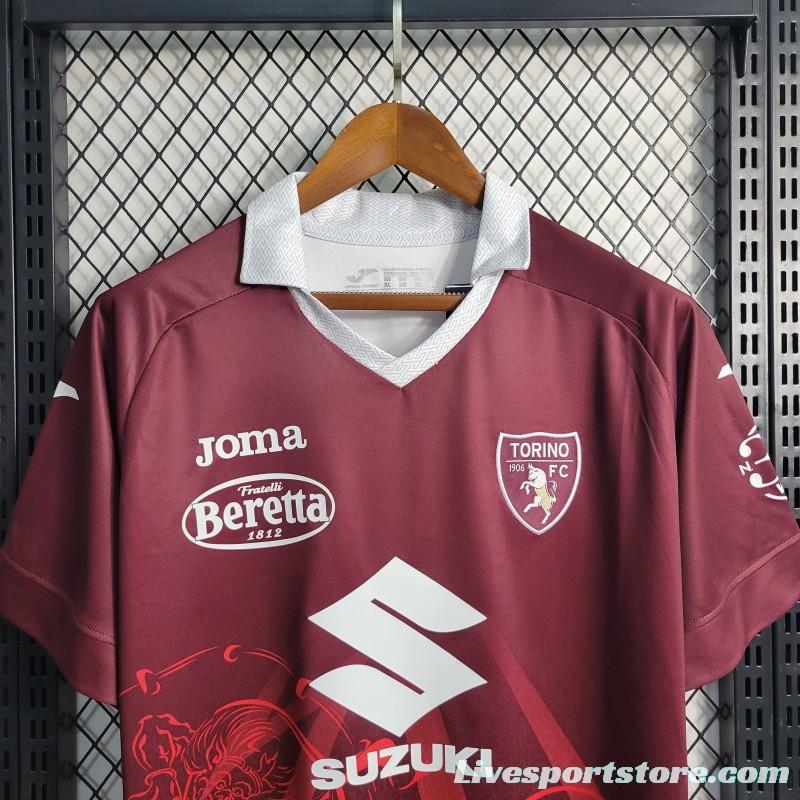 23/24 Torino Suzuki Celebrated With The Special Fujin10 Jersey